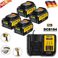18V 5,0Ah Für DeWalt DCB184 Akku XR Li-Ion Ersatz DCB182 DCB181 DCB200-2 DCB205