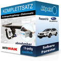Für Subaru Forester 12- AUTO HAK Anhängerkupplung abnehmbar + 13polig E-Satz PKW