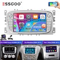 4+64GB Carplay Für Ford Focus MK2 MK II 2004-2011 Autoradio Android 14 GPS +KAM