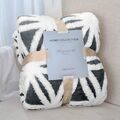Hochwertige Wohndecken Grau Kuscheldecke extra Dicke warm Sofadecke/Couchdecke