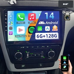 DAB+ Für Skoda Yeti 2008-2013 Apple CarPlay Android 14 Autoradio CAM GPS Navi BT