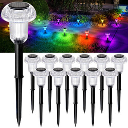 4-12x LED Solarleuchte Außen Solar Pilzlampe Solarlampe Gartenleuchten Garten