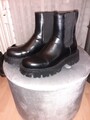 ZARA Stiefelette Chelsa Boots chunky Gr. 40 mit Profilsohle Plateau Kunstleder