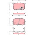 TRW GDB3269 Bremsbelagsatz für HONDA CR V I CR V STREAM RN RD RE Bremse