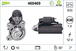 Anlasser Starter VALEO RE-GEN - AT 460469 +41.65€ Pfand für FORD FOCUS 1 Turnier