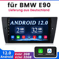 32G Für BMW 3er E90 E91 E92 E93 Carplay Autoradio Android 12 Navi RDS BT SWC DAB