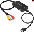 uhddadi RCA auf HDMI Konverter, 1080P Composite CVBS AV zu HDMI Video Audio