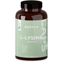 Lysin Kapseln hochdosiert - 120 L-Lysin Caps - 2200 mg Lysine Pulver pro Tag ⭐⭐⭐⭐⭐ vegan - für Kollagen und Bindegewebe 
