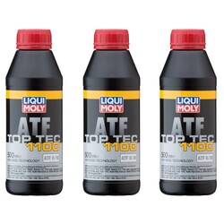 3x 500 ml Liqui Moly 3650 Top Tec ATF 1100 Automatik Getriebeöl Dexron MAN