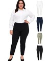 Damen Bengalinhose Stretch Hose mit Taschen Skinny-fit Gr. 48 50 52 52 56 58