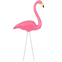 Flamingo Gartenfigur Deko Vogel zum Einstecken im Garten 85 cm 70 cm 60 cm