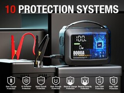 8000A Auto Starthilfe Jump Starter Ladegerät 12V KFZ Booster Powerbank + Tasche