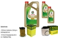 INSPEKTIONSKIT FILTER CASTROL 7L ÖL 5W30 für Audi Q5 8R SQ5 TDI quattro 3.0