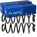 2X SACHS FAHRWERKSFEDERN SATZ HINTEN PASSEND FÜR SEAT ALTEA VW PASSAT