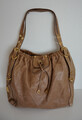 Original Car Shoe by PRADA Tasche Bag Damen Handtasche Leder todschick sand