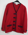 Damen BODE - MADE IN GERMANY Strickjacke Rot mit SCHURWOLLE Größe 44/46 TOP!