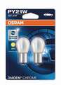 OSRAM DIADEM CHROME SILVER PY21W 12V 21W T10 W5W  - PR21W ROT BREMSLEUCHTE