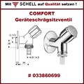 SCHELL COMFORT ECKVENTIL Geräteventil Kombieckventil Waschmaschine Spülmaschine