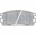 DELPHI Bremsbelagsatz, Scheibenbremse Hinterachse u.a. für CHEVROLET, OPEL