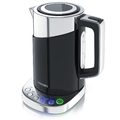 Arendo Edelstahl Design Wasserkocher mit Temperaturwahl 1,7l 3000W