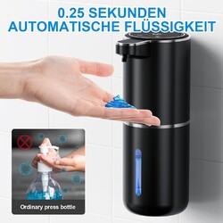 Seifenspender Automatisch, 380ml Elektrischer Berührungslos Mit Infrarotsensor