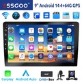 2DIN Autoradio DAB+ Android 13 4+64G Carplay GPS Navi RDS Bluetooth WIFI MIK Kam