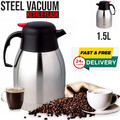 Thermoskanne 1.5L Edelstahl Isolierkanne Kaffeekanne Thermosflasche Teekanne