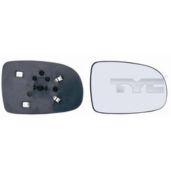 ORIGINAL® Tyc Spiegelglas, Außenspiegel Rechts, beheizbar, konvex für Opel