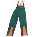 KWF FPA Forst Schnittschutz-Latzhose EN 381 Class1 grün-orange Forstkleidung