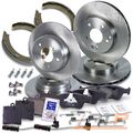 4x BREMSSCHEIBE+BREMSBELÄGE+BREMSBACKEN VORNE+HINTEN FÜR MERCEDES BENZ SLK R170