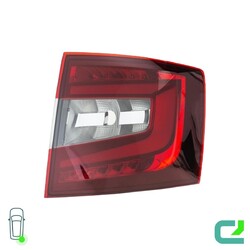 Rückleuchte rechts PY21W Hybrid HELLA für u.a. SKODA Octavia III Combi