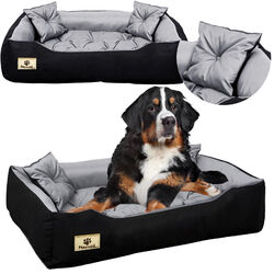 Hundebett Hundekissen Katzenbett Tierbett Hundesofa Wasserdicht SXL Schwarz/Grau