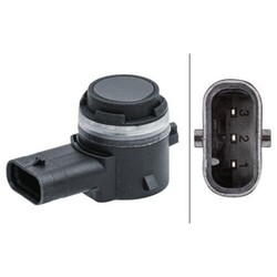 1x Sensor, Einparkhilfe HELLA 6PX 358 141-261 passend für MERCEDES-BENZ