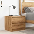 1/2er Set Nachttische mit 2 Schubladen Kommode Schrank Nachtschrank Nachtkommode