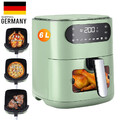 6L Heißluftfritteuse 8 Modi Fritteusen Heißluft 1500W Digitale Air Fryer Ofen DE
