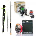 Ultra Light Angelset Spoon Rute 210cm Spinnrolle Geflochtene Schnur Zite Fishing