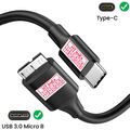 USB C zu Micro-B Daten Kabel für Externe HDD Toshiba Canvio Connect HDTC705XK3A1