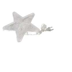 LED Weihnachtsbaum-Spitze Stern Tannenbaum Christbaumspitze warmweiß beleuchtet*