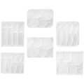 6 Pcs Kristall-Epoxy-Form Ohrring -Anhängerform Silikonformen Für DIY