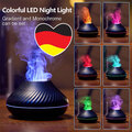 130ml Flame Aroma Diffuser für Ätherische Öle,Duftöl Diffuser mit Flammen Effekt