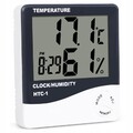 Thermometer Hygrometer Digital Temperatur Wecker Alarm Luftfeuchtigkeit 10 cm