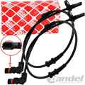 2x FEBI ABS-SENSOR RAD-DREHZAHL-GEBER VORNE für MERCEDES A+B-KLASSE W169 W245
