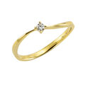 Orolino Ring Cocktailring 585 Gold gelb Diamant Brillant glanz poliert Damen NEU