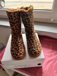 Boots, Leopard Print, markenlos