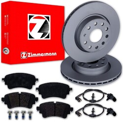 Zimmermann BREMSSCHEIBEN 330mm + BELÄGE HINTEN passend für VW TOUAREG 3 CRHA 330x22mm // NUR für PR-Nummer 2ED, 2EE