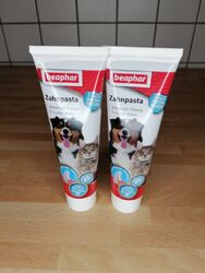Beaphar Zahnpasta für Hund und Katze, 2 Tuben mit je 100g