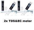 2PCS TDS Meter Messgerät Wassertester Digital Wasser Wert EC Tester Chlor LCD