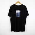 Maglia VINTAGE Taglia L Uomo Cotone Nera Man T-shirt Manica Corta Casual Logo