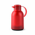 Emsa Isolierkanne Kanne Teekanne Kaffee SAMBA QP Kunststoff Transparent-Rot 1.5L