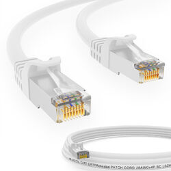 CAT 7 Patchkabel Rohkabel Netzwerkkabel LAN DSL Ethernet Raw Cabel 0,25m - 50m🟠🟣bis 5% Rabatt🔴S/FTP⚫️PIMF🟡LSZH🟢Gigabit🟤Kupfer🟣